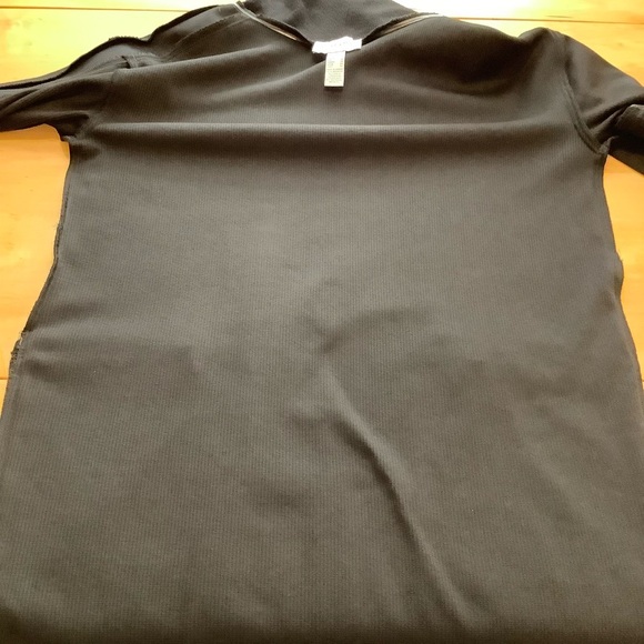 JOSEPH RIBKOFF Black Sweater Dress Faux Leather Details Size 8 - Picture 13 of 14